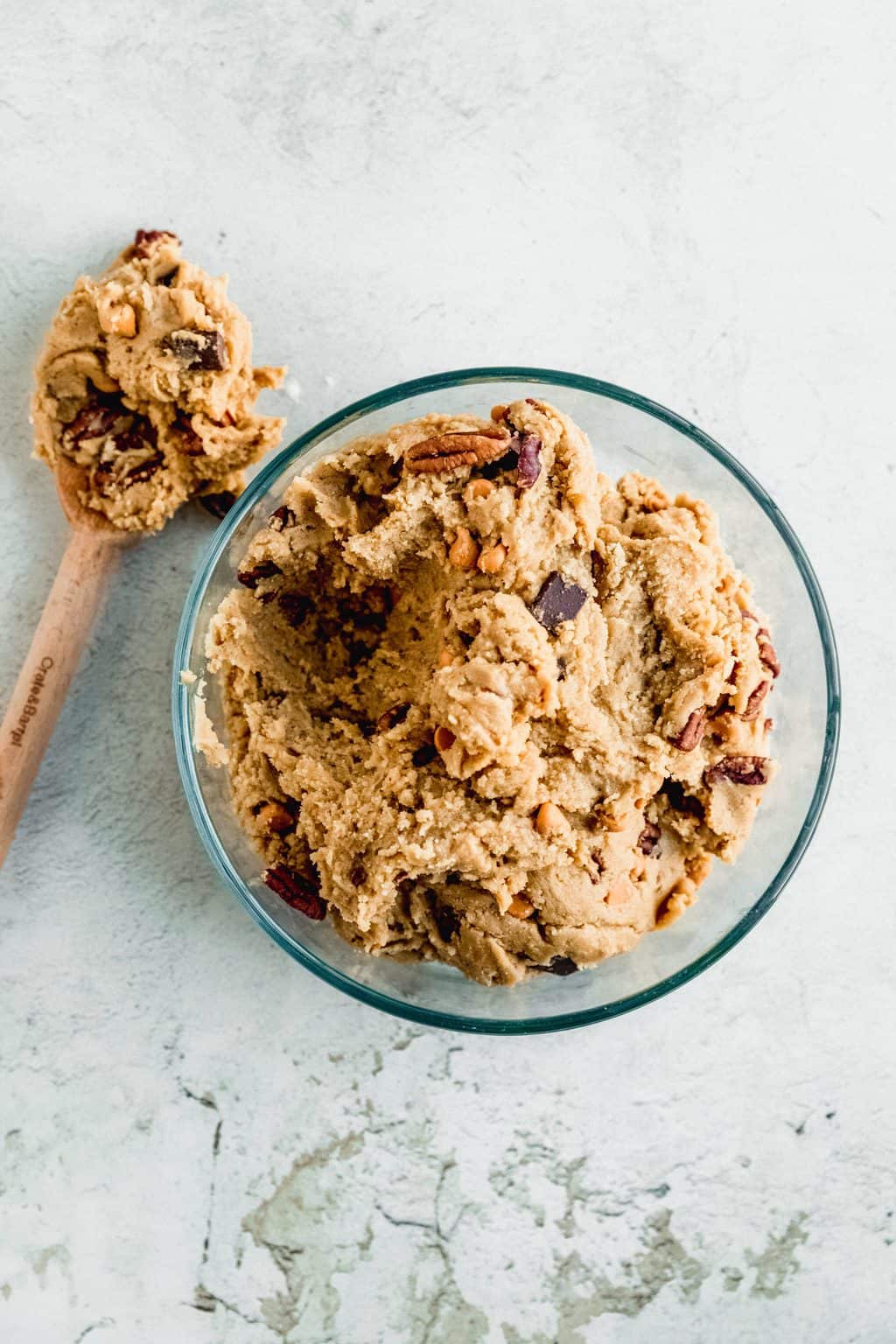 Blondie batter mixed up in a bowl.