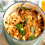 mac and cheese with herbed bread crumbs