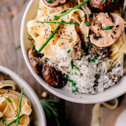 mushroom and truffle pasta