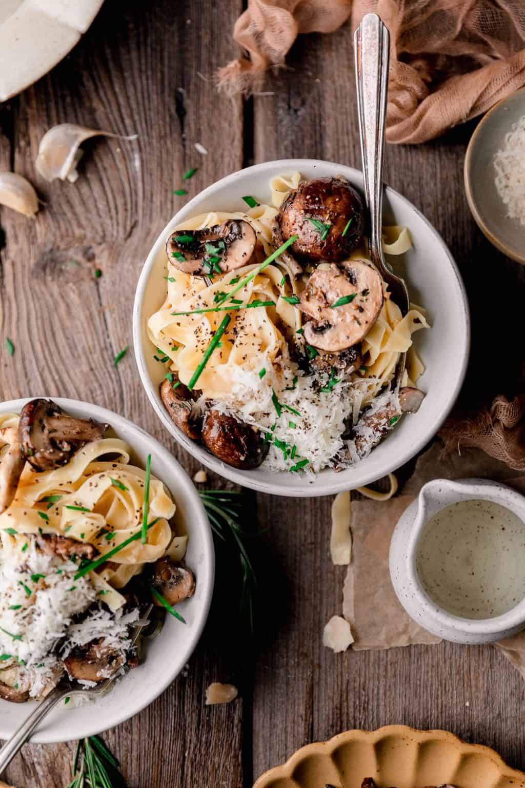 Mushroom and Truffle Pasta In Krista's Kitchen