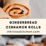 gingerbread cinnamon rolls