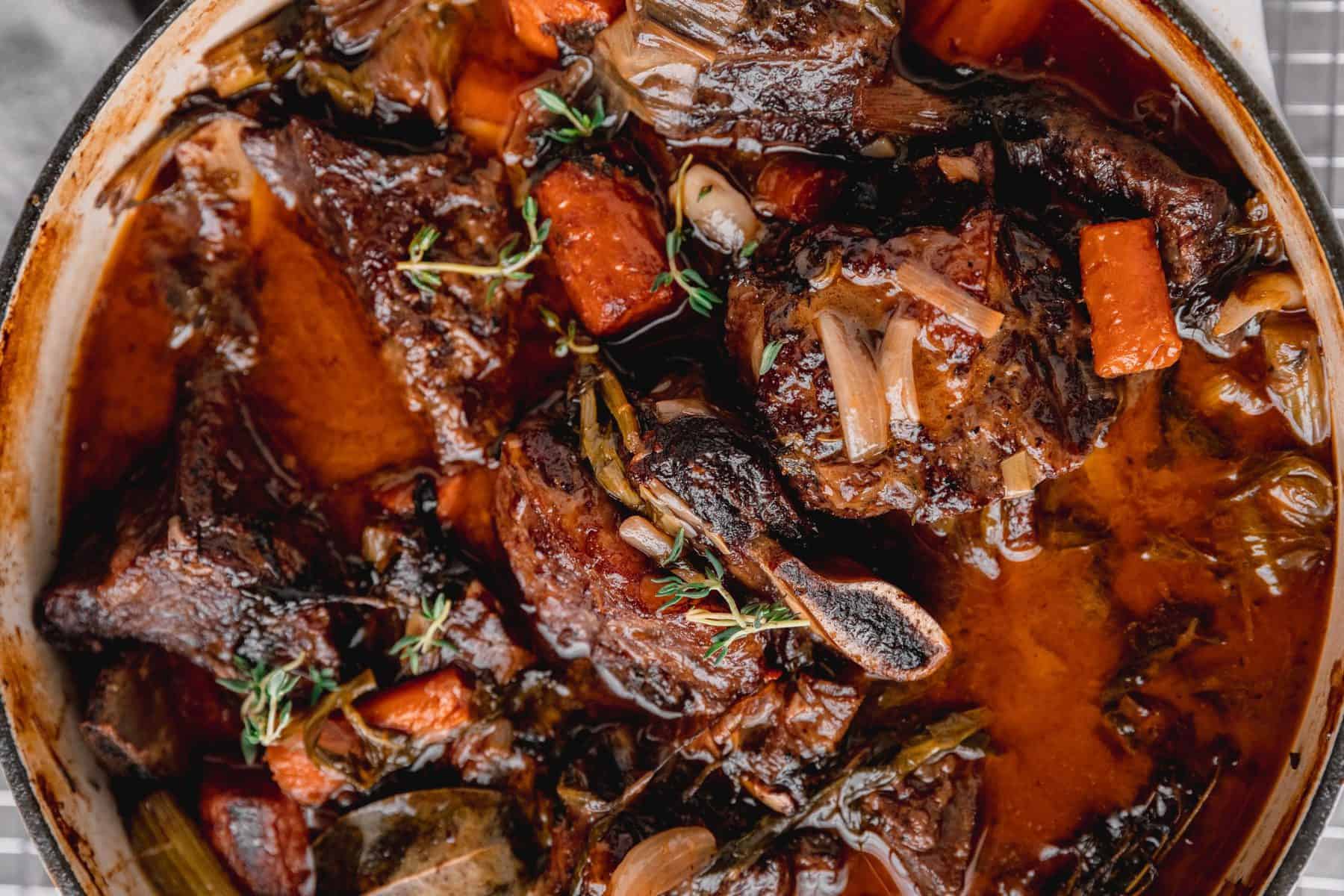 Red Wine Braised Short Ribs - In Krista's Kitchen