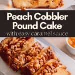 peach cobbler pound cake