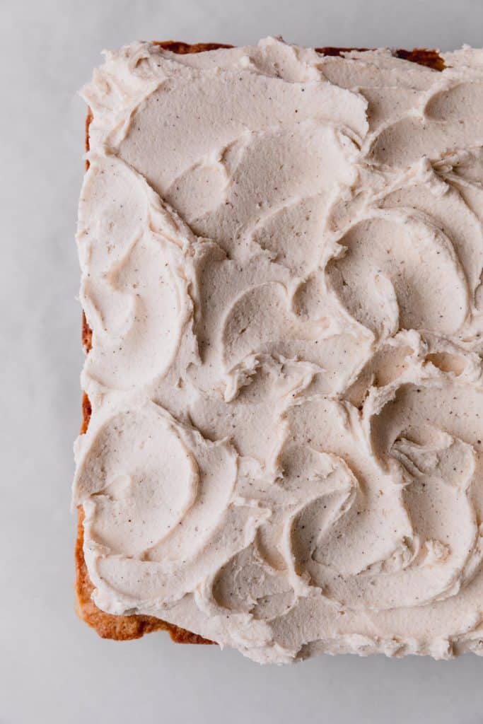 brown butter frosting swirled 