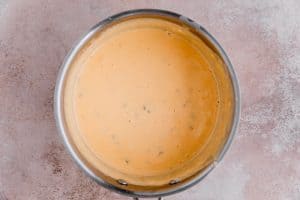 cheese sauce in a medium pot