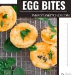 egg bites with spinach and cheese