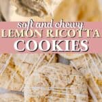lemon ricotta cookies with lemon cream cheese glaze