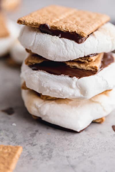 air fryer s'mores stack