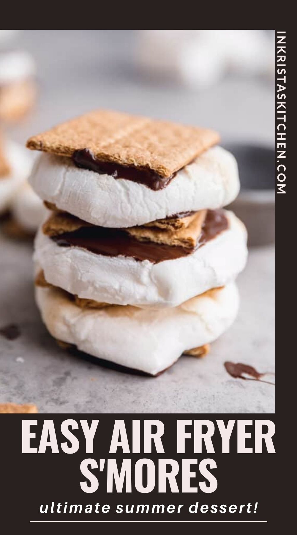 Super Easy Air Fryer S'mores - In Krista's Kitchen