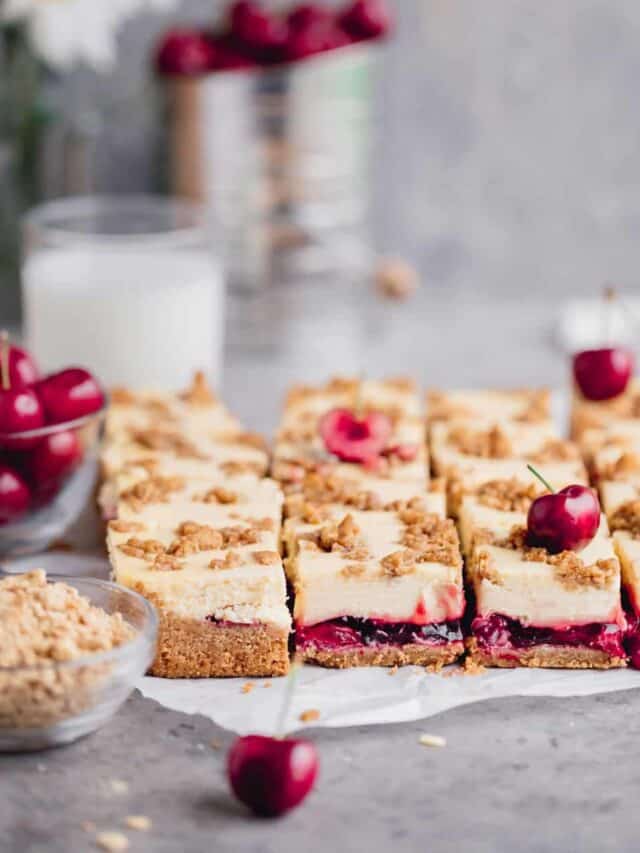 Cherry Cheesecake Bars In Krista's Kitchen
