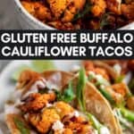 buffalo cauliflower tacos