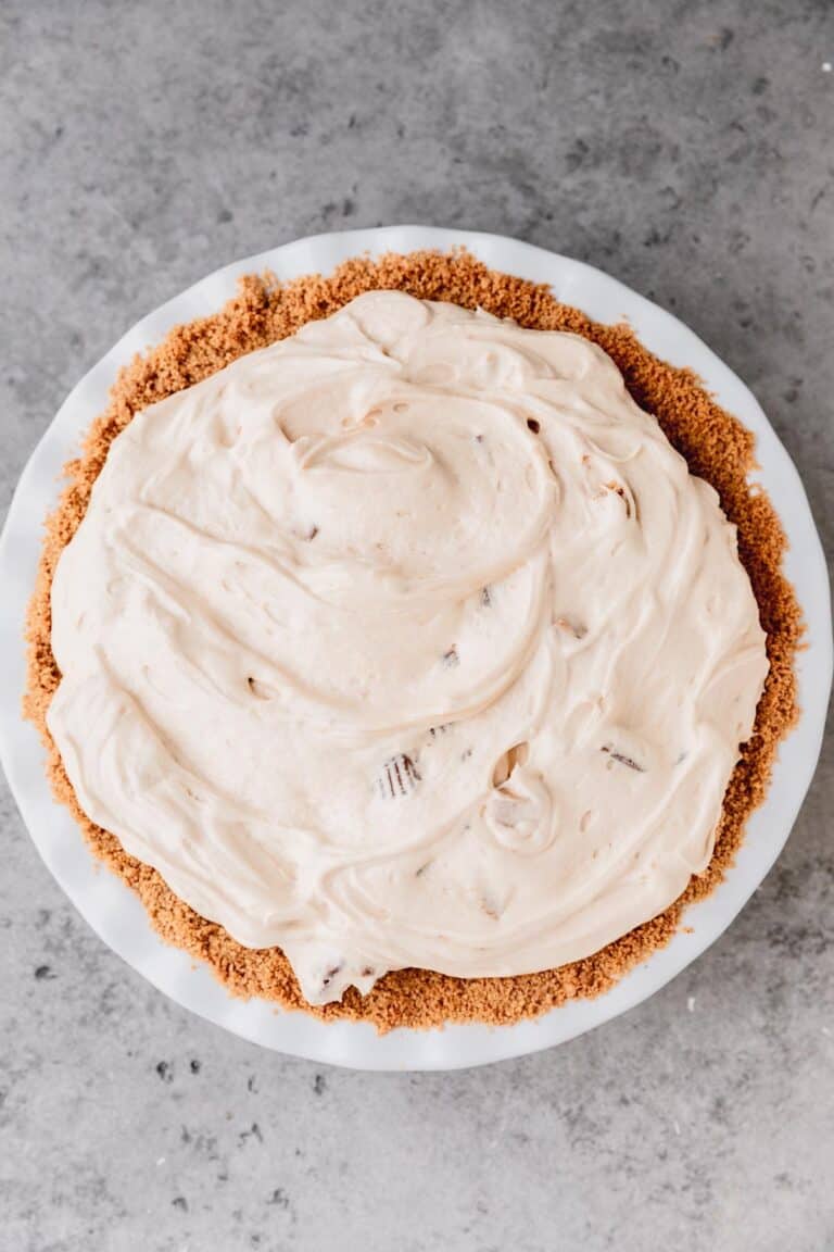 Easy Reese's Peanut Butter Cups Pie Recipe - In Krista's Kitchen