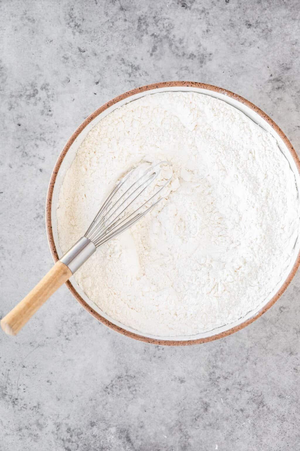 dry ingredients mixed together