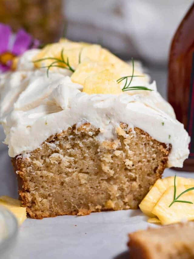 Pineapple Cream Cheese Pound Cake