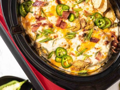 Slow Cooker Jalapeno Popper Dip - In Krista's Kitchen