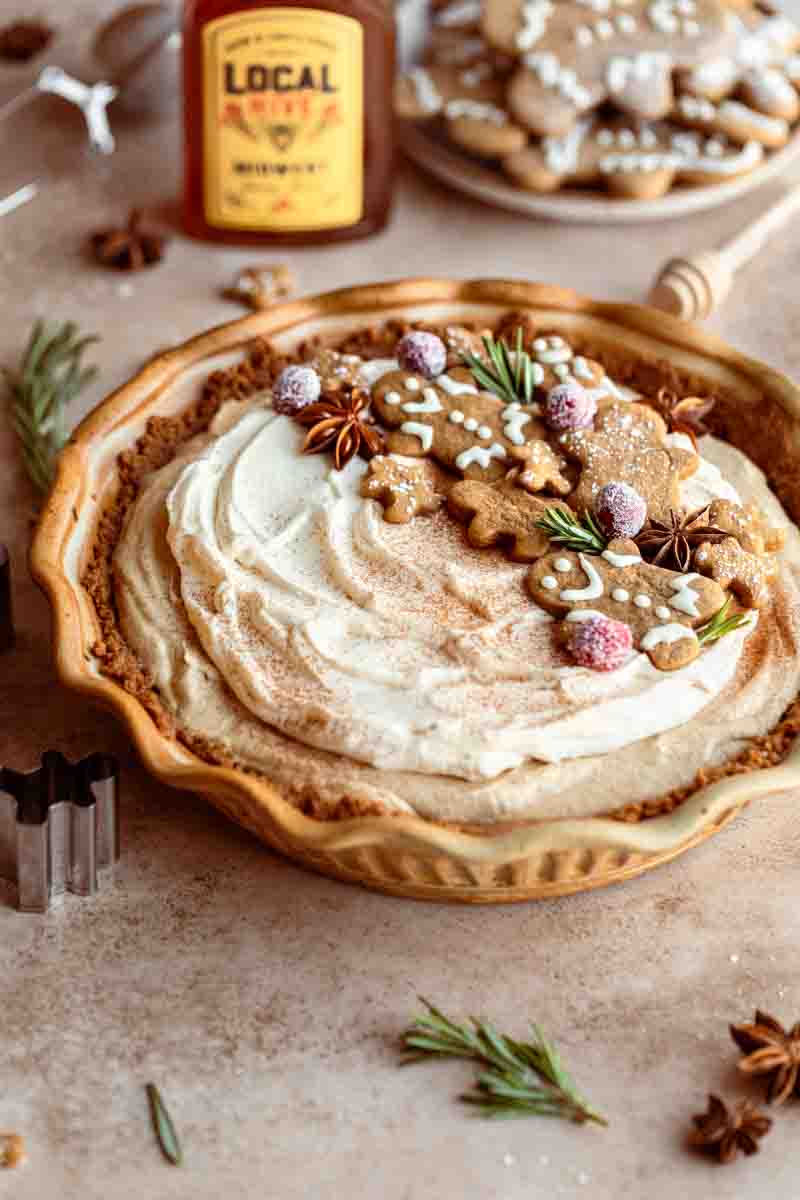 Easy Gingerbread Cream Pie In Krista's Kitchen//delicious meals and