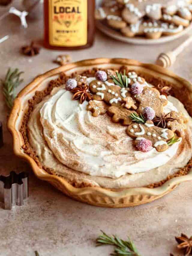 Easy Gingerbread Cream Pie