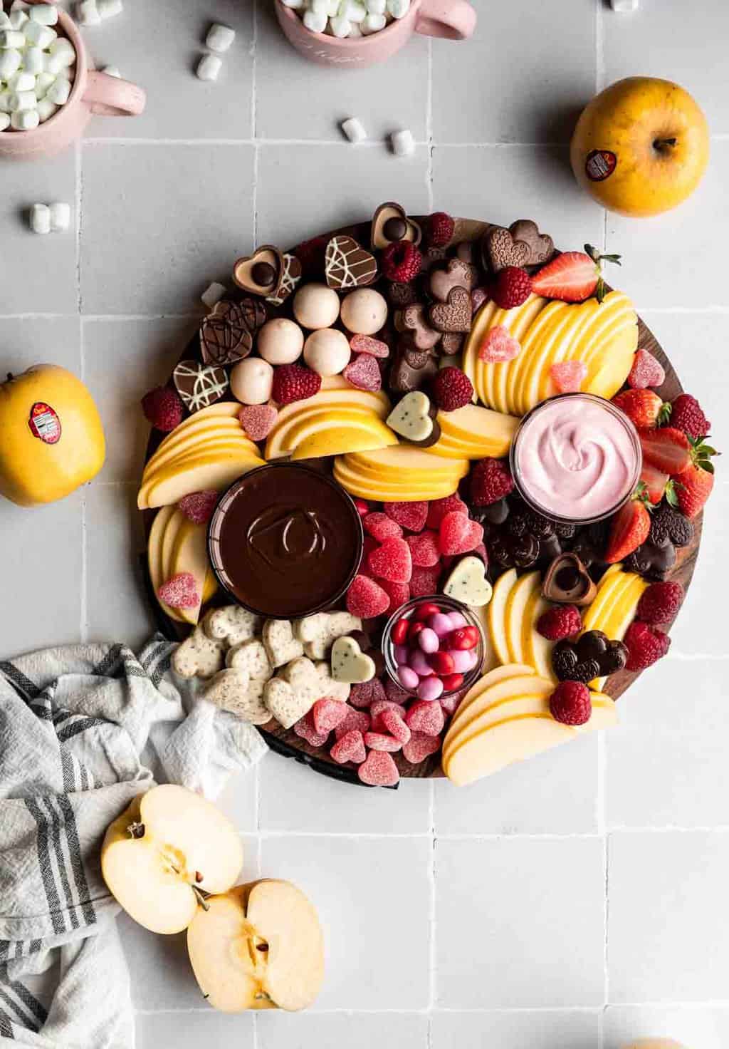 easy sweet valentine's day charcuterie board In Krista's Kitchen