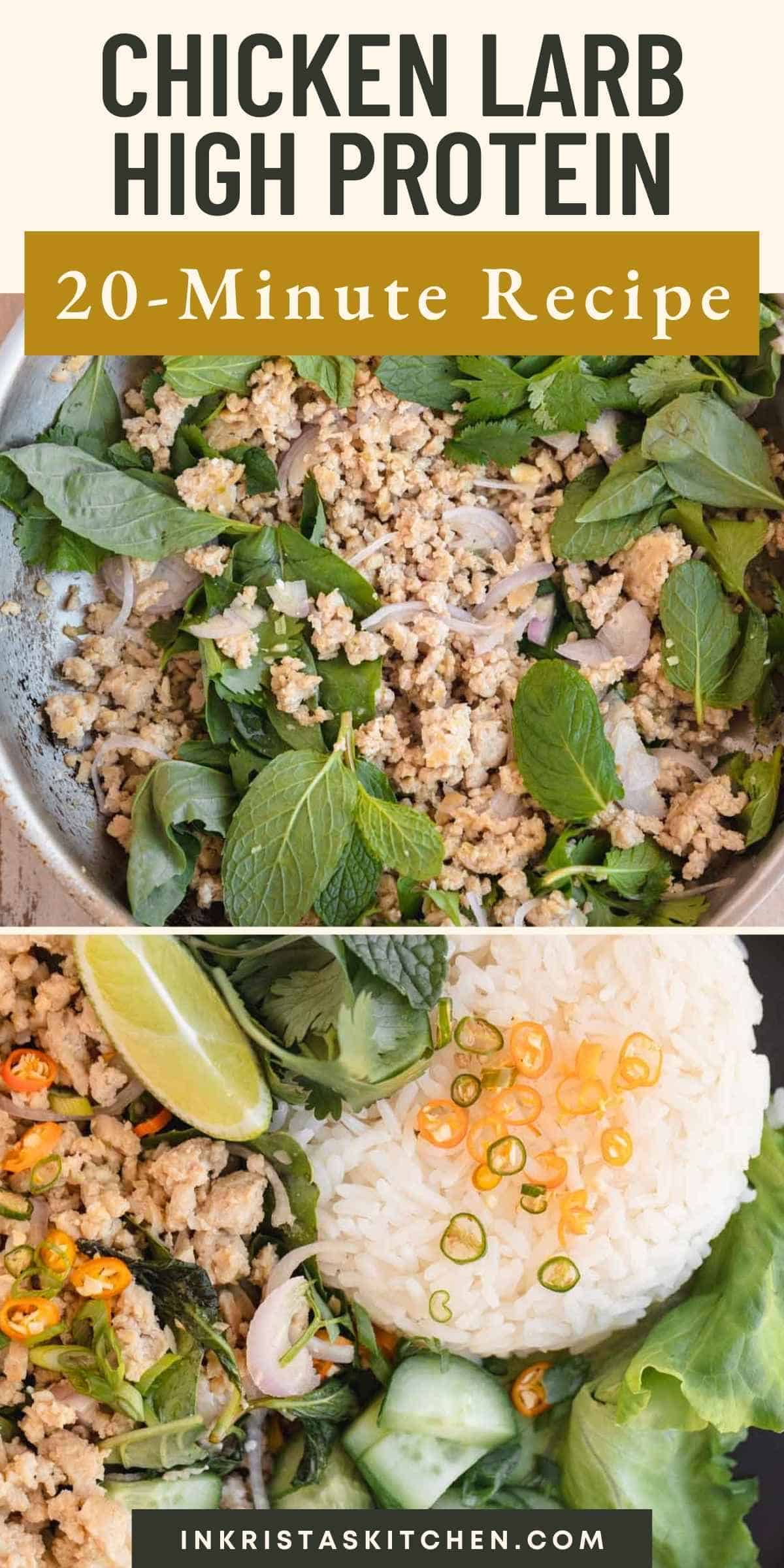 Chicken Larb 20-Minute Meal - In Krista's Kitchen